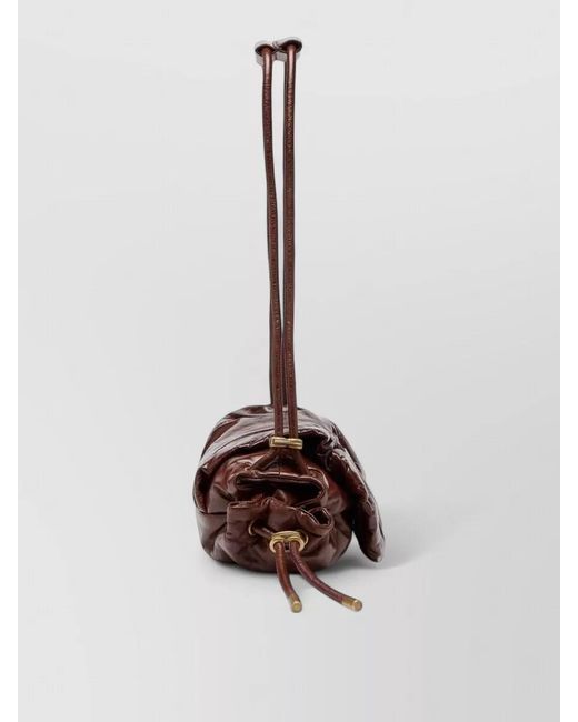 DIESEL Multicolor Scrunch-D Small Leather Shoulder Bag