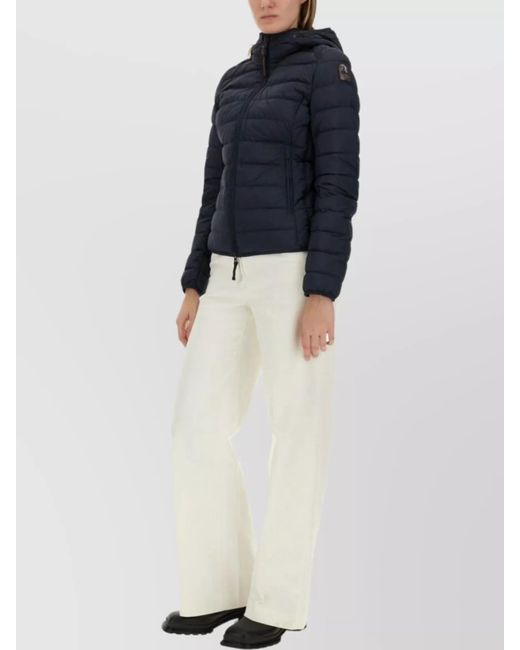 Parajumpers Blue "Juliet" Hooded Quilted Jacket