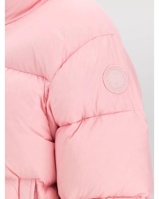 Canada Goose Pink Down Cropped Puffer Jacket