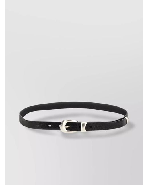 Our Legacy Metallic Leather Belt for men