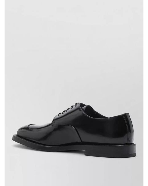Moschino Multicolor Derby Shoes Glossy Finish Leather Sole for men