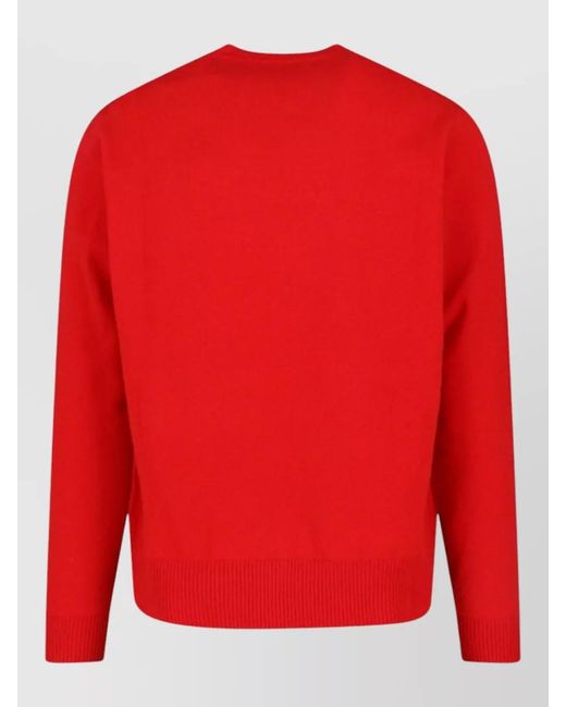 Vivienne Westwood Red Wool Blend Crewneck Sweater for men