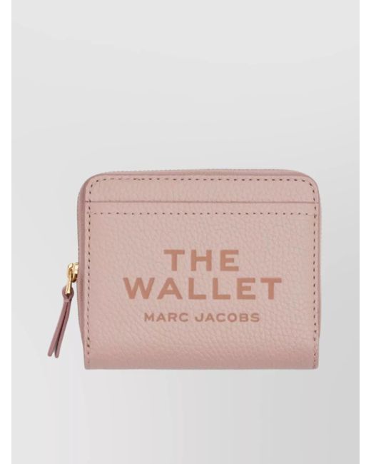 Marc Jacobs Pink Leather Pebbled Compact Wallet