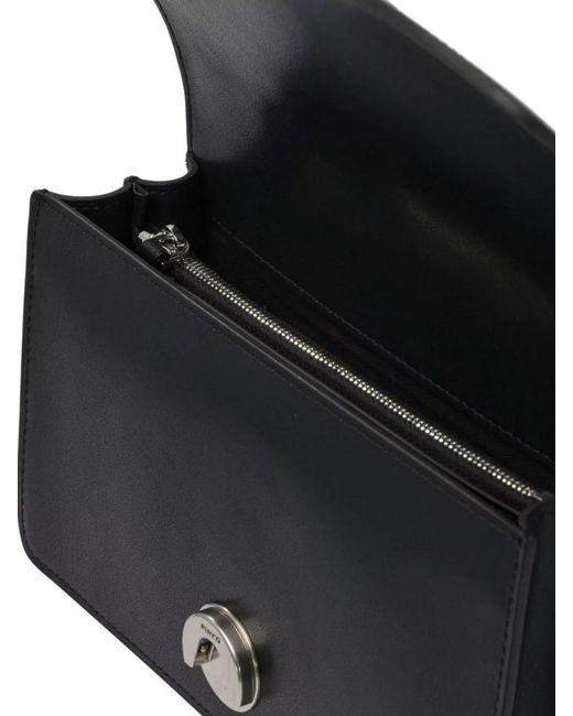 Pinko Black Love Bag One Small Leather Shoulder Bag
