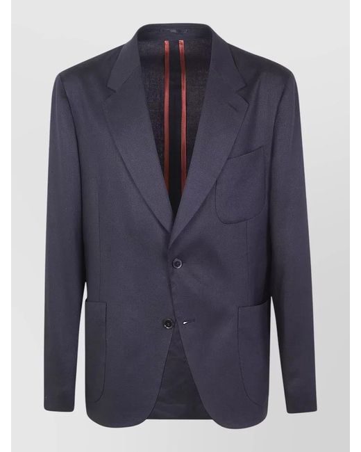 Paul Smith Blue Suit Jacket Two Button Single Breasted for men