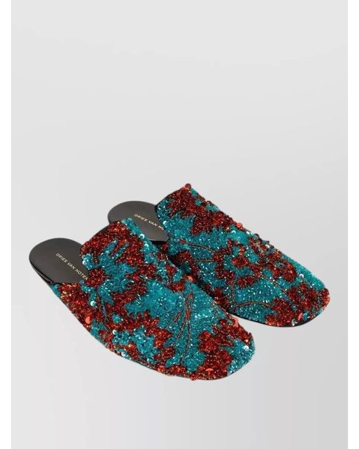 Dries Van Noten Multicolor Loafers Cotton Upper Flat Sole Round Toe for men