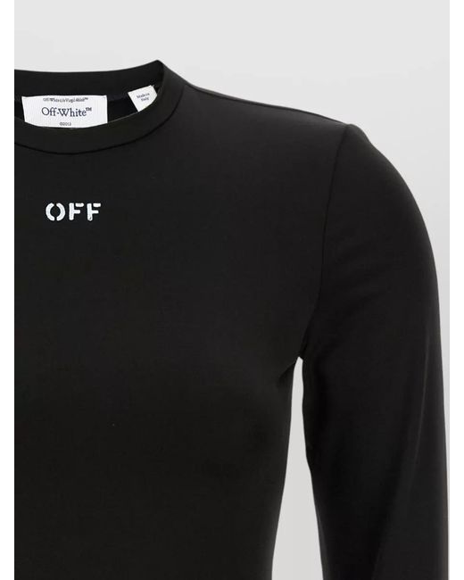 Off-White c/o Virgil Abloh Black Second Skin Knitted Top