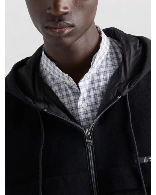Prada Blue Technical Hooded Jacket for men