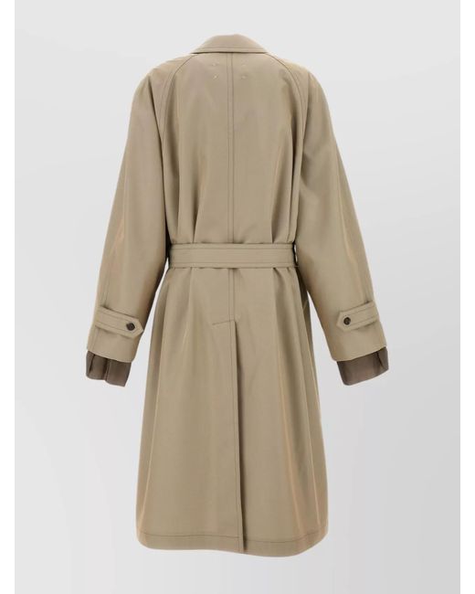 Maison Margiela Natural Single-Breasted Trench Coat for men