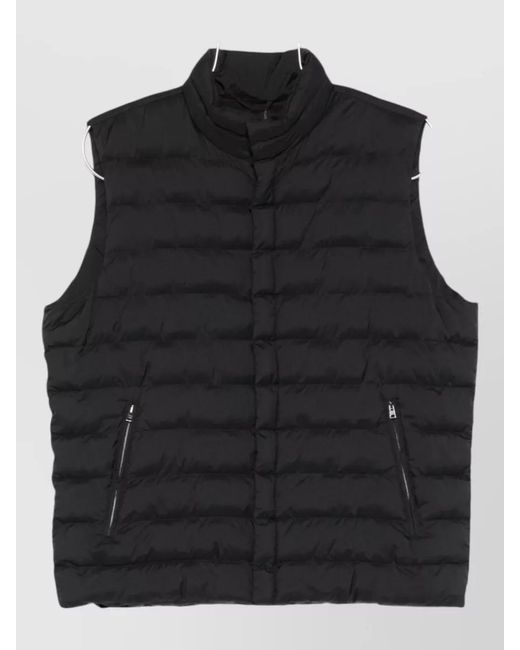 Herno Black Down Padded Gilet for men