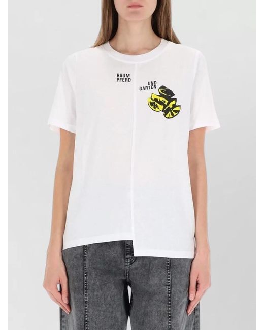 Baum und Pferdgarten Gray Asymmetric Cotton T-Shirt