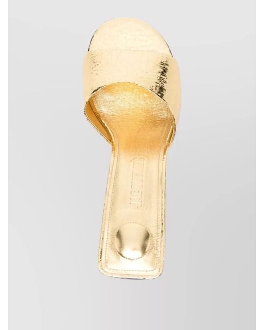 Jacquemus Metallic Leather Mules