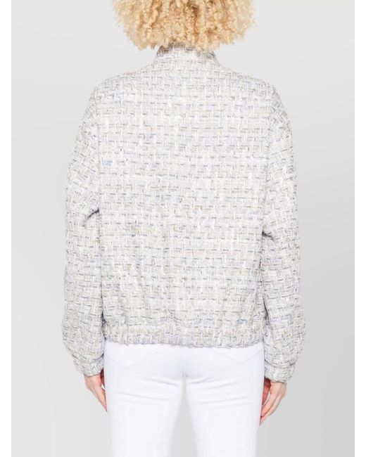 IRO White Tweed Long-Sleeve Jacket