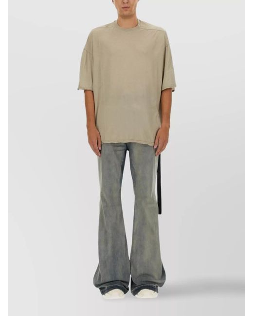 Rick Owens Natural Cotton Tommy T-Shirt for men