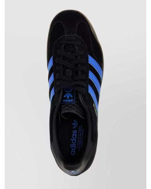 Adidas Originals Blue Leather Gazelle Indoor Low-Top Sneakers