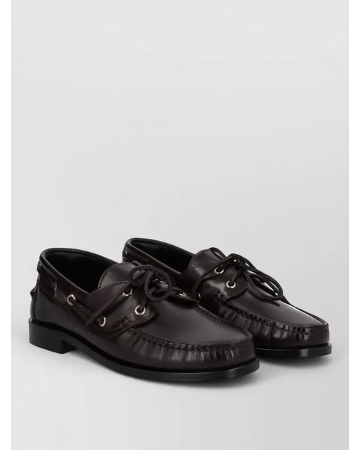 Aeyde Black Leather Loafers