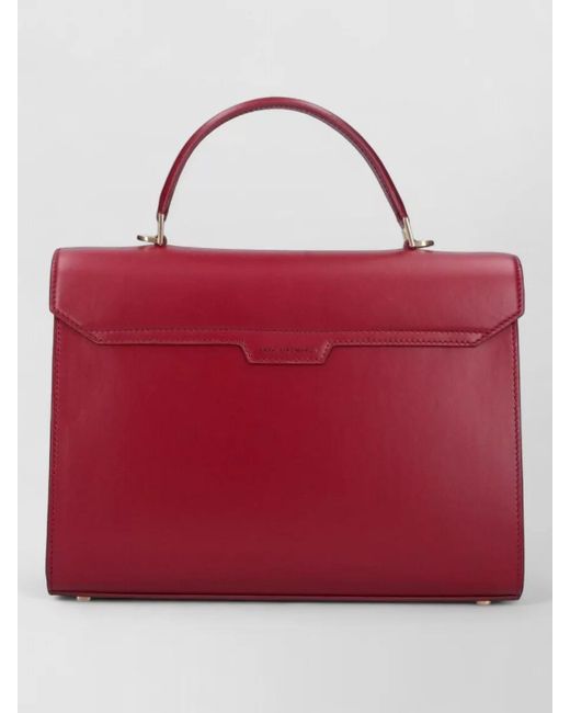 Anya Hindmarch Red Chubby Leather Shoulder Bag