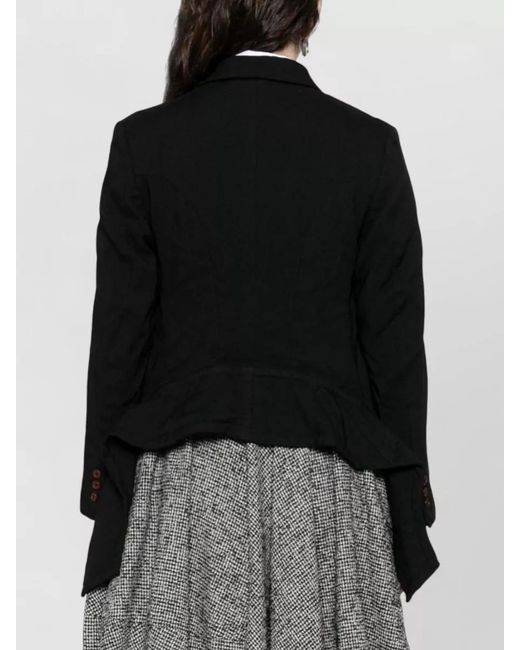 Comme des Garçons Black Tailored Jacket Single Breasted Notch Lapel