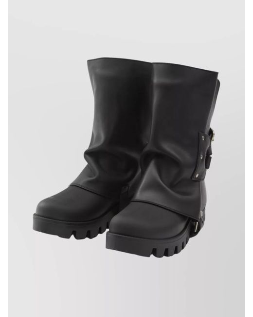 Dolce & Gabbana Black Leather Ankle Boots