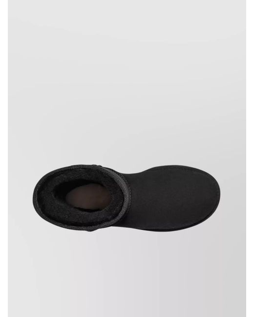 Ugg Black Suede Leather Ankle Boots