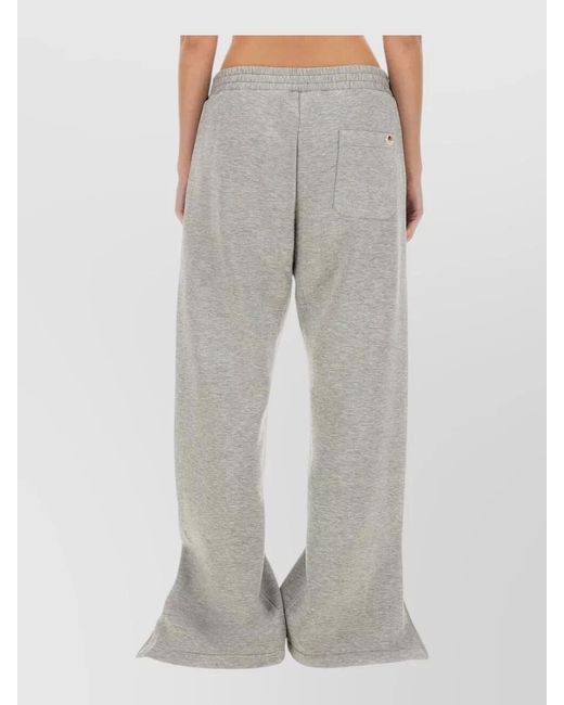 Fiorucci Gray Angels Pants Regular Cut Zip Hem Pockets