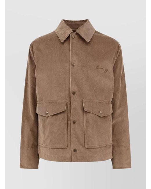 Burberry Brown Corduroy Shirt Jacket for men