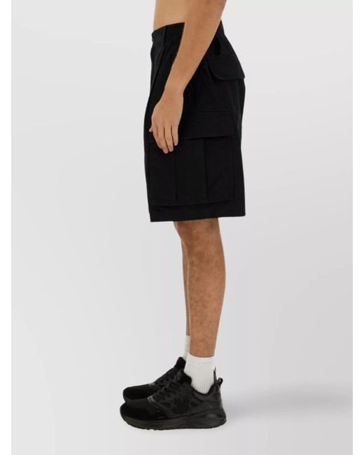 DSquared² Black Cotton Cargo Shorts for men