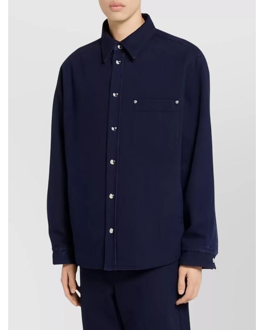 Gucci Blue Denim Reversible Shirt Jacket for men