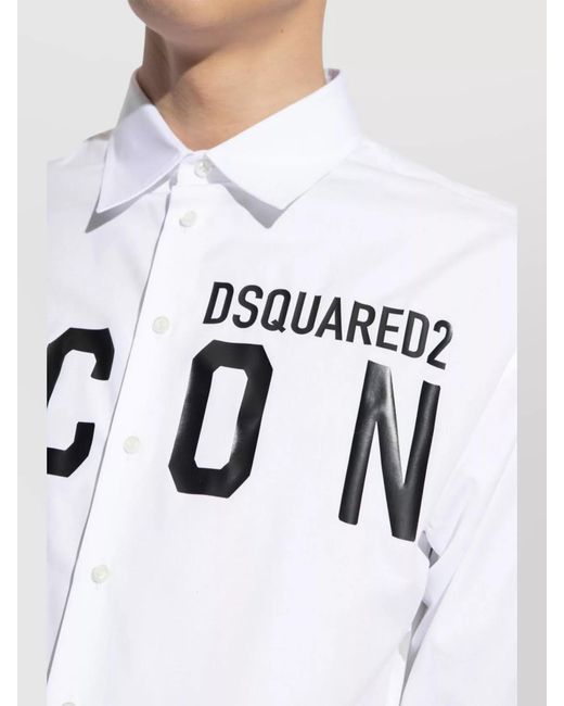 DSquared² White Cotton Shirt for men