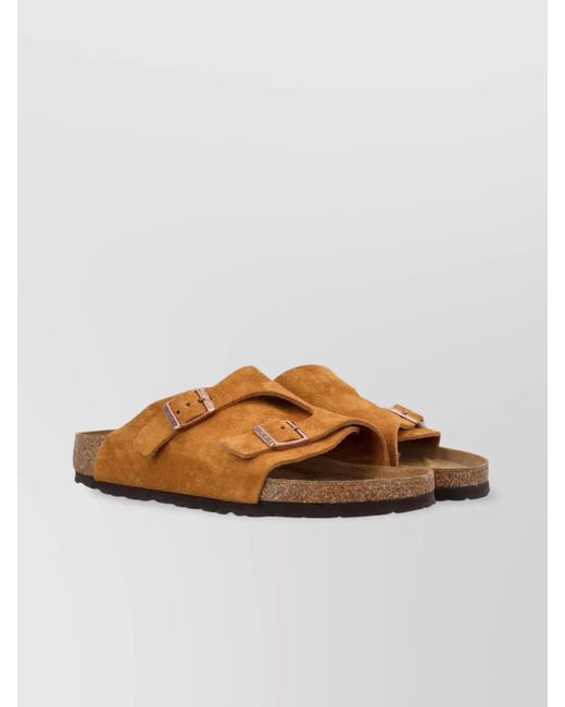 Birkenstock Brown Suede Leather Sandals