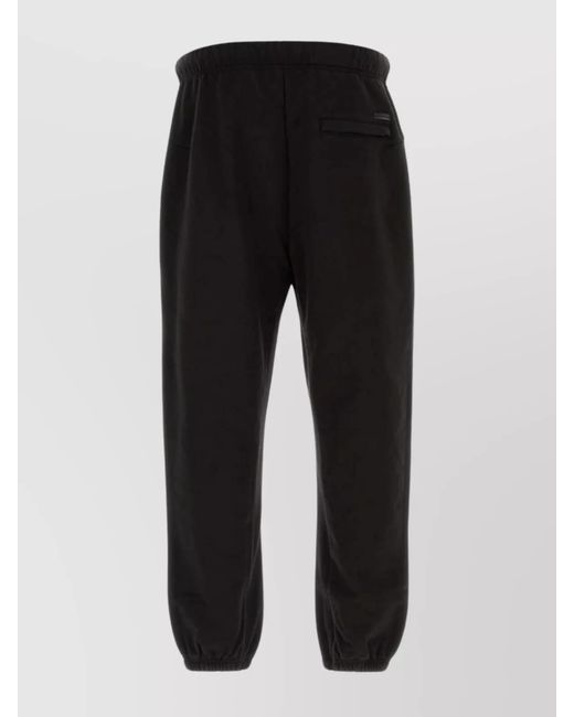 Dolce & Gabbana Black Cotton Jersey Track Pants for men