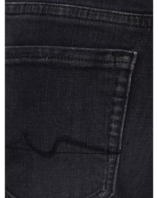 7 For All Mankind Blue Straight Leg Denim Pants Five Pocket Belt Loops