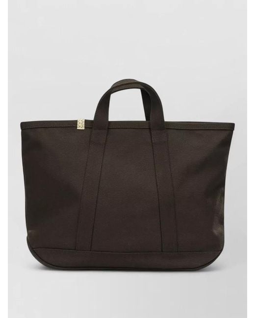 Visvim Black Canvas Rime Tote M Top Handle Bag for men