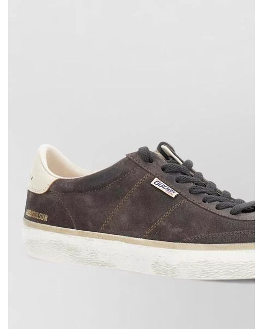 Golden Goose Deluxe Brand Gray Leather Low-Top Sneakers for men