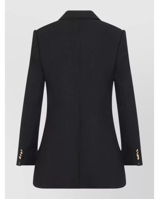 Céline Black Wool Mohair Suit Jacket