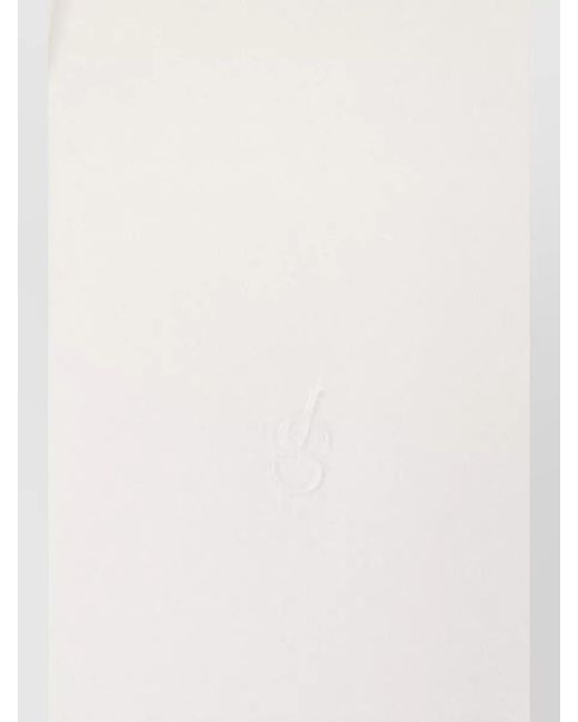 Jil Sander White Longline Shirt Dress Flowing Tailored Design