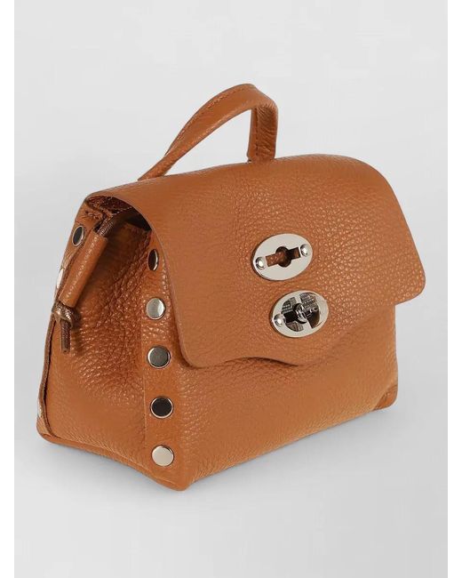 Zanellato Brown Daily Night Mini Bag Top Handle