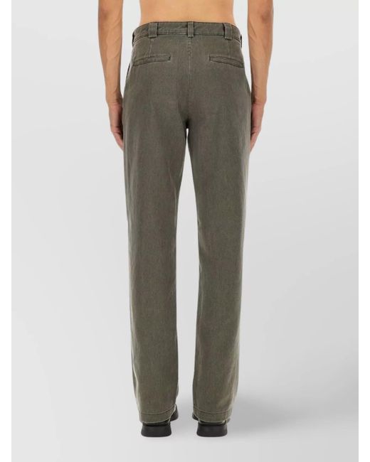 Aspesi Multicolor Cotton Straight-Leg Trousers for men
