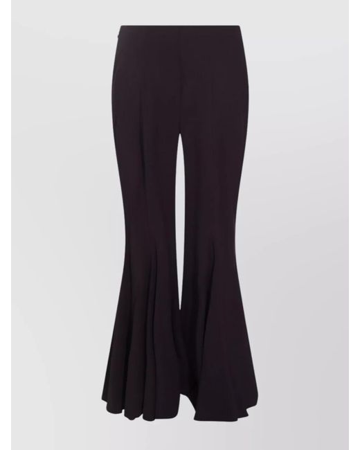 Chloé Blue Flared High Waist Floor-Length Trousers
