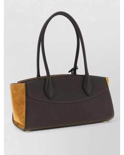 Ferragamo Black The Studio Soft Medium Leather Tote Bag