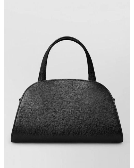 Tory Burch Black Romy Small Leather Shoulder Boston Bag
