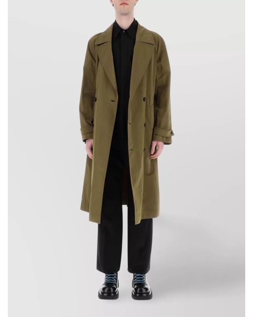 Bottega Veneta Green Nylon Trench Coat for men