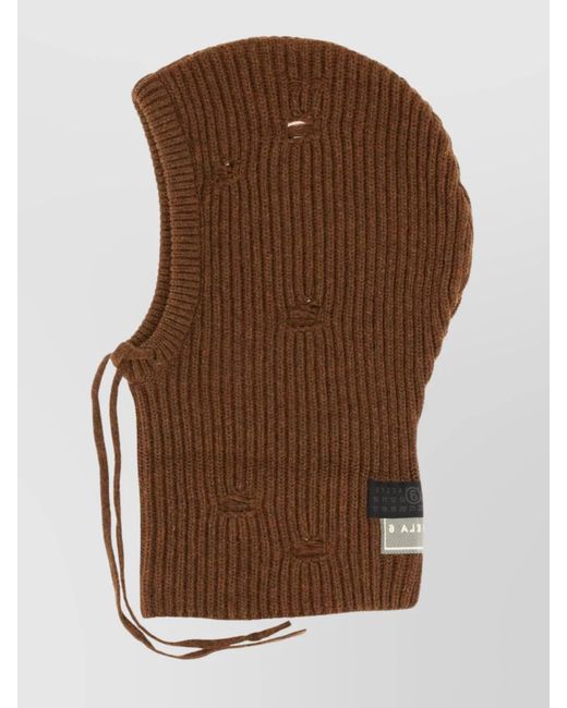 MM6 by Maison Margiela Brown Drawstring Hood