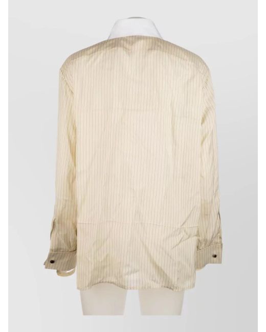 Bottega Veneta Natural Cotton Shirt