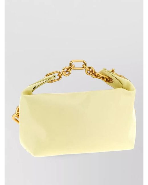 Balmain Metallic Sync Mini Leather Shoulder Bag