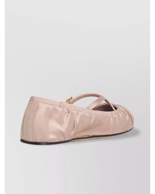 Dolce & Gabbana Multicolor Silk Ballerina Flats