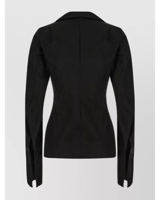 Ann Demeulemeester Black Cotton Blouse