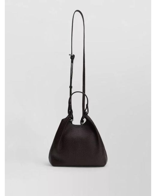 Gianni Chiarini Black Hobo Shoulder Bag Adjustable Strap Top Handle