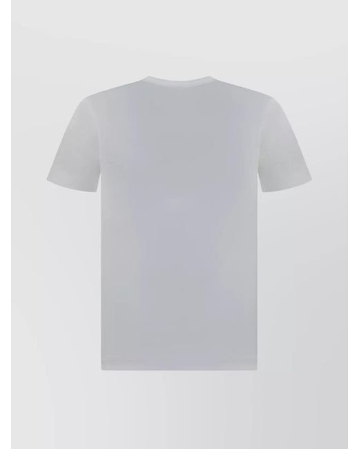 COMME DES GARÇONS PLAY Gray Regular Fit Cotton Crew Neck T-Shirt for men