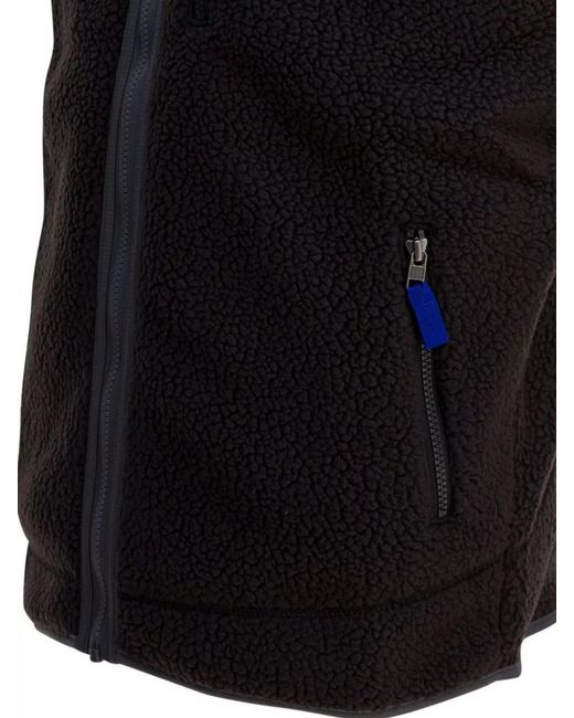 Patagonia Blue Sleeveless Fleece Vest High Collar for men